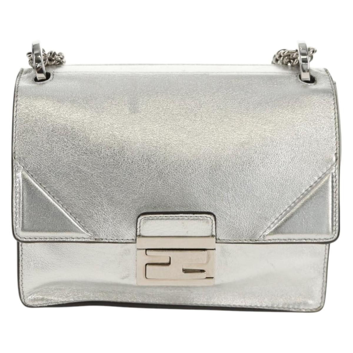 Fendi Fendi Kan U Shoulder Bag silver Size ONE SIZE - 2 Thumbnail
