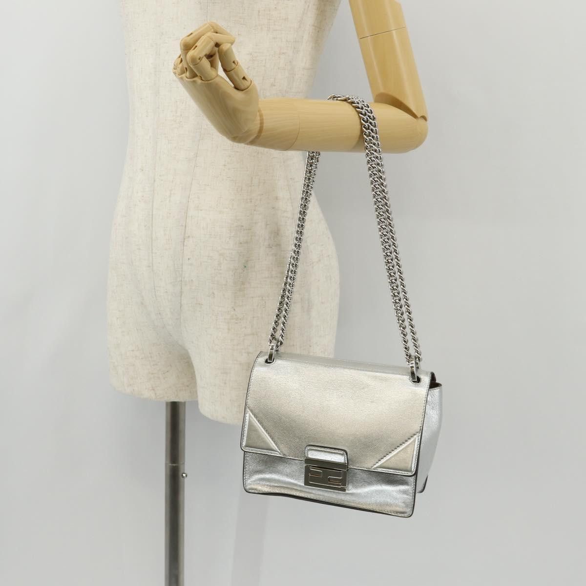 Fendi Fendi Kan U Shoulder Bag silver Size ONE SIZE - 25 Thumbnail