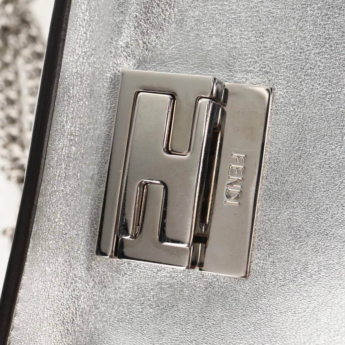 Fendi Fendi Kan U Shoulder Bag silver Size ONE SIZE - 17 Thumbnail