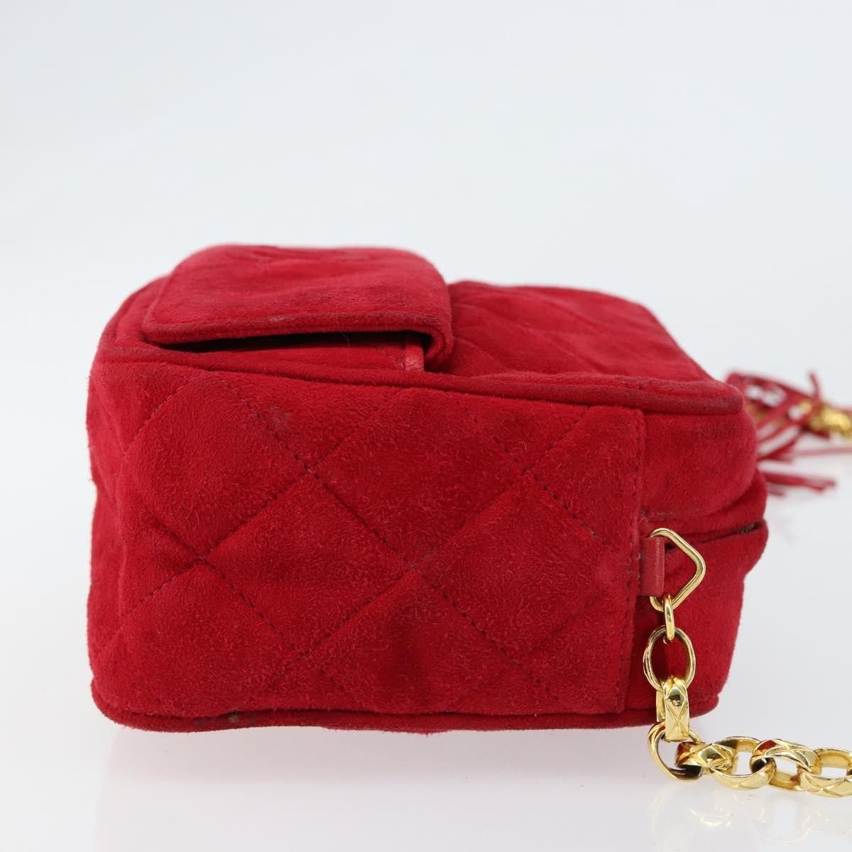 Chanel Chanel Vintage Front Pocket Camera Shoulder Bag Suede Size ONE SIZE - 3 Thumbnail