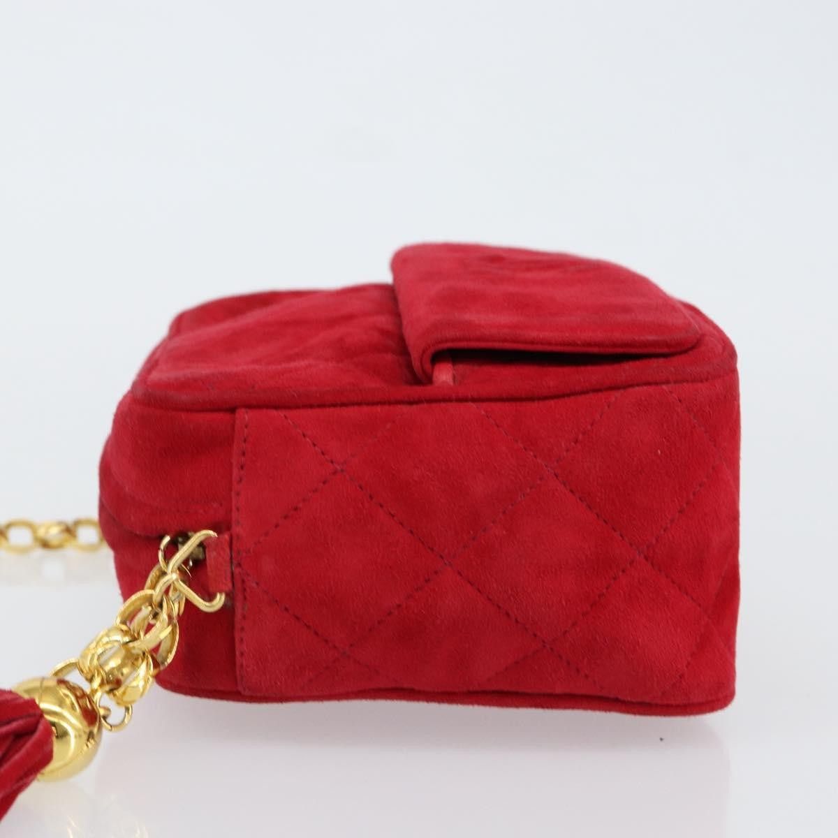 Chanel Chanel Vintage Front Pocket Camera Shoulder Bag Suede Size ONE SIZE - 4 Thumbnail