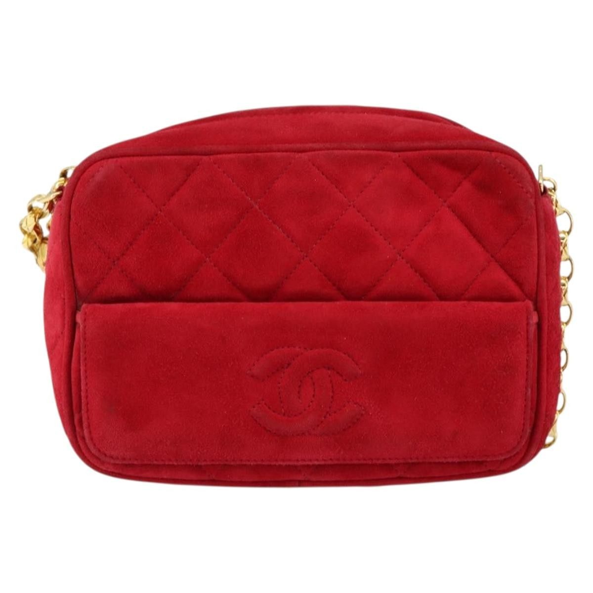 Chanel Chanel Vintage Front Pocket Camera Shoulder Bag Suede Size ONE SIZE - 22 Thumbnail