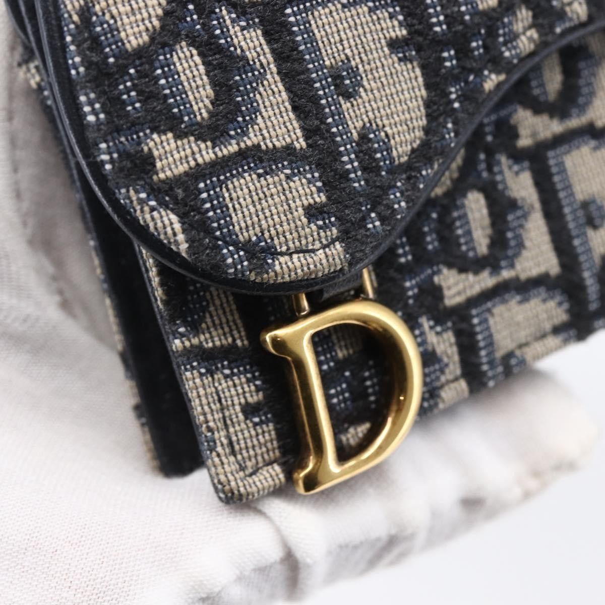 Dior Christian Dior Saddle Card Case Oblique Canvas Size ONE SIZE - 12 Thumbnail