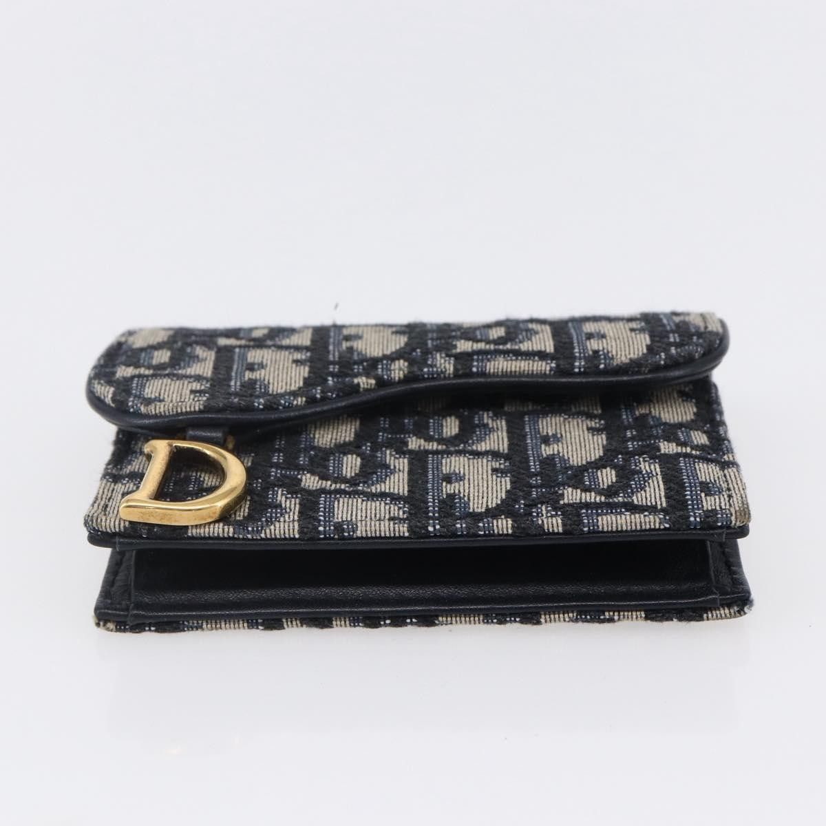 Dior Christian Dior Saddle Card Case Oblique Canvas Size ONE SIZE - 18 Thumbnail