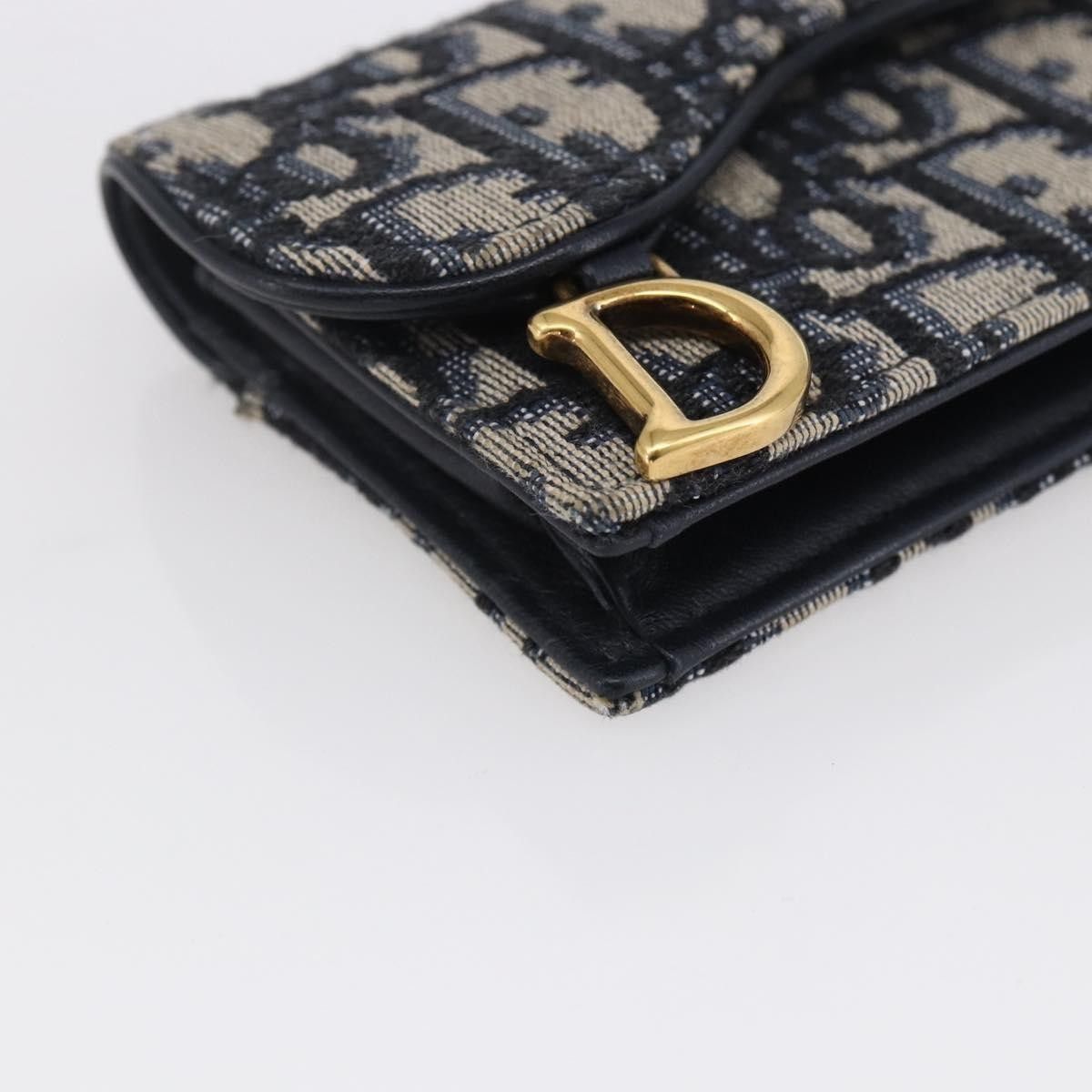 Dior Christian Dior Saddle Card Case Oblique Canvas Size ONE SIZE - 8 Thumbnail