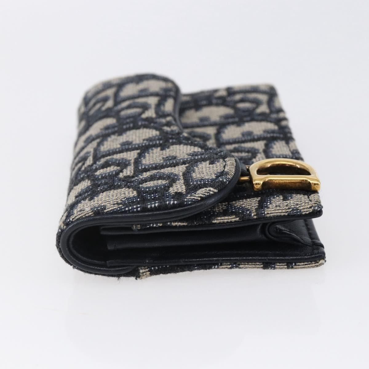 Dior Christian Dior Saddle Card Case Oblique Canvas Size ONE SIZE - 3 Thumbnail