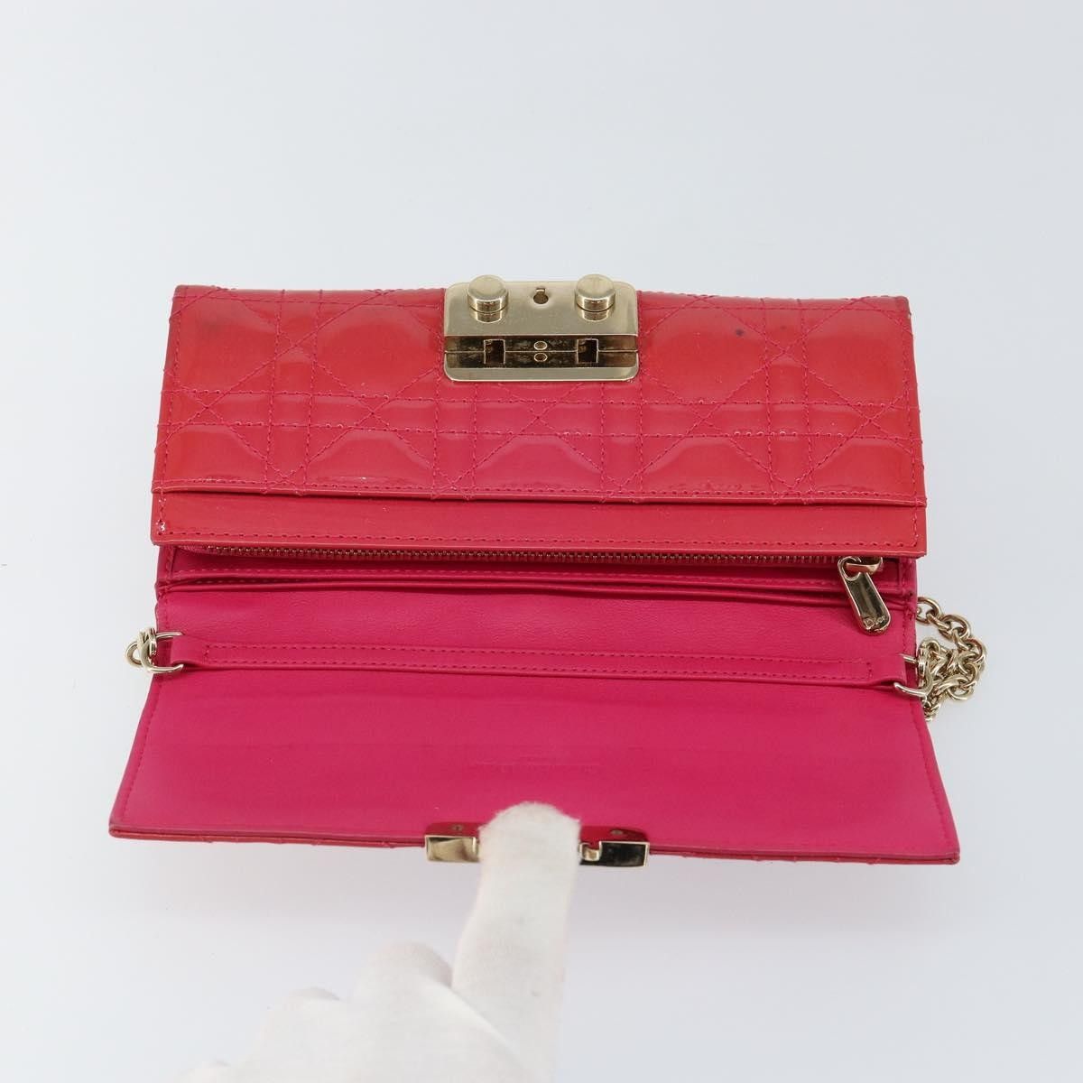 Dior Christian Dior New Lock Pouch Cannage Quilt Patent Size ONE SIZE - 12 Thumbnail