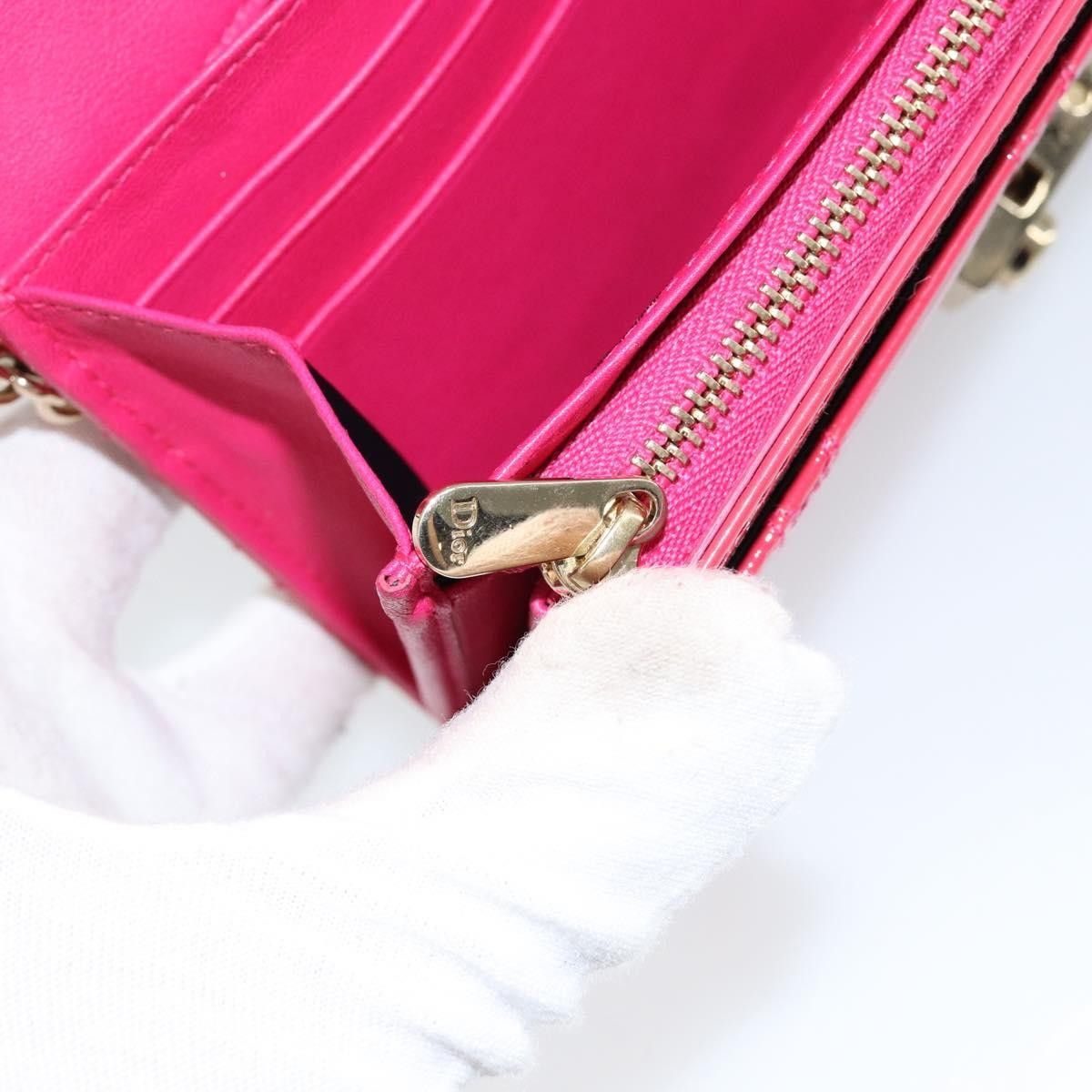 Dior Christian Dior New Lock Pouch Cannage Quilt Patent Size ONE SIZE - 23 Thumbnail