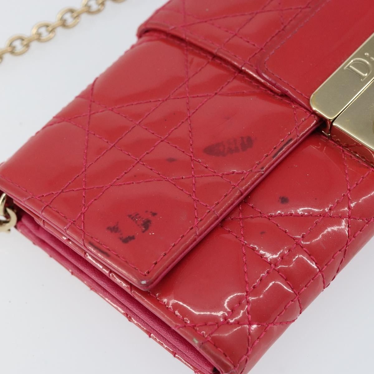 Dior Christian Dior New Lock Pouch Cannage Quilt Patent Size ONE SIZE - 14 Thumbnail