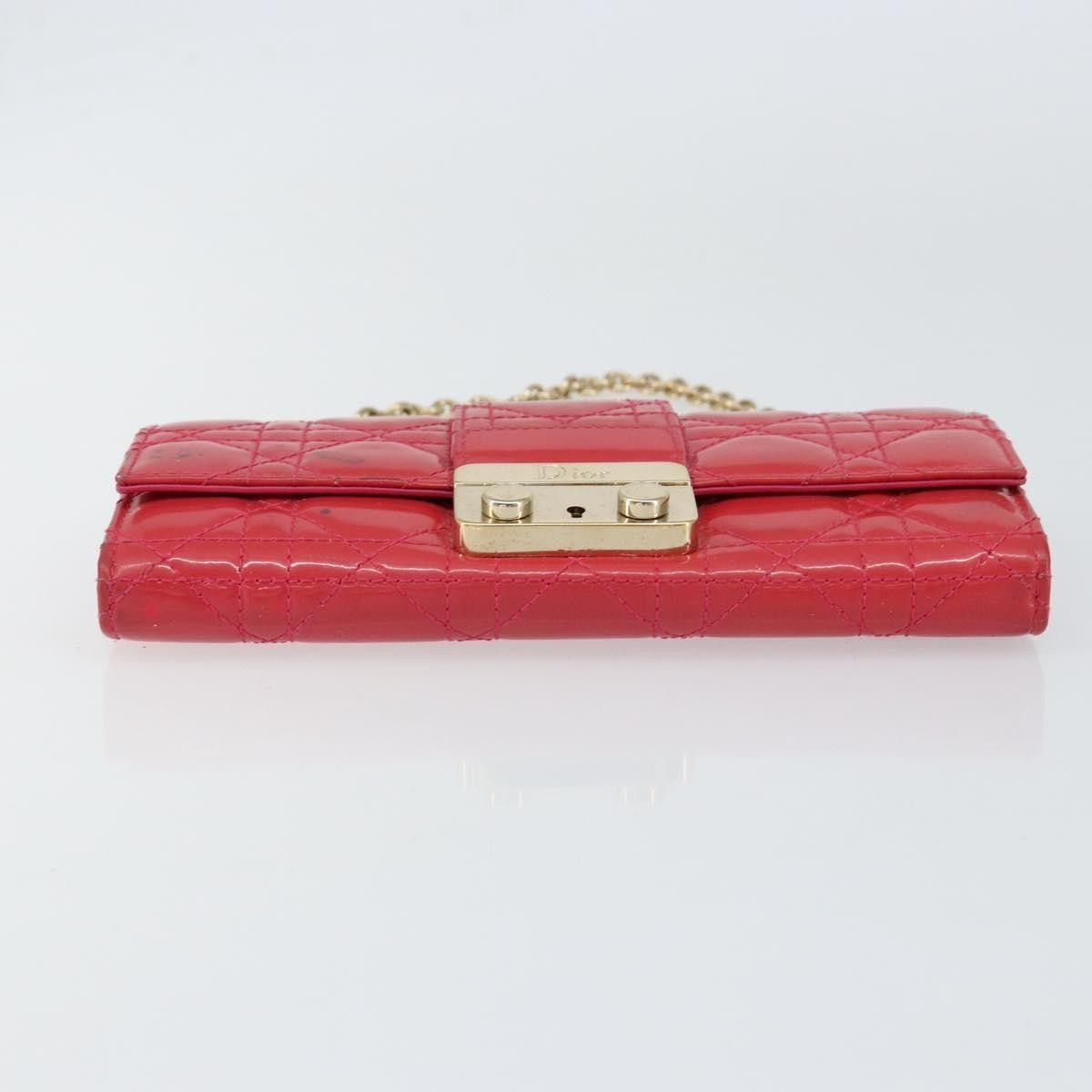Dior Christian Dior New Lock Pouch Cannage Quilt Patent Size ONE SIZE - 18 Thumbnail