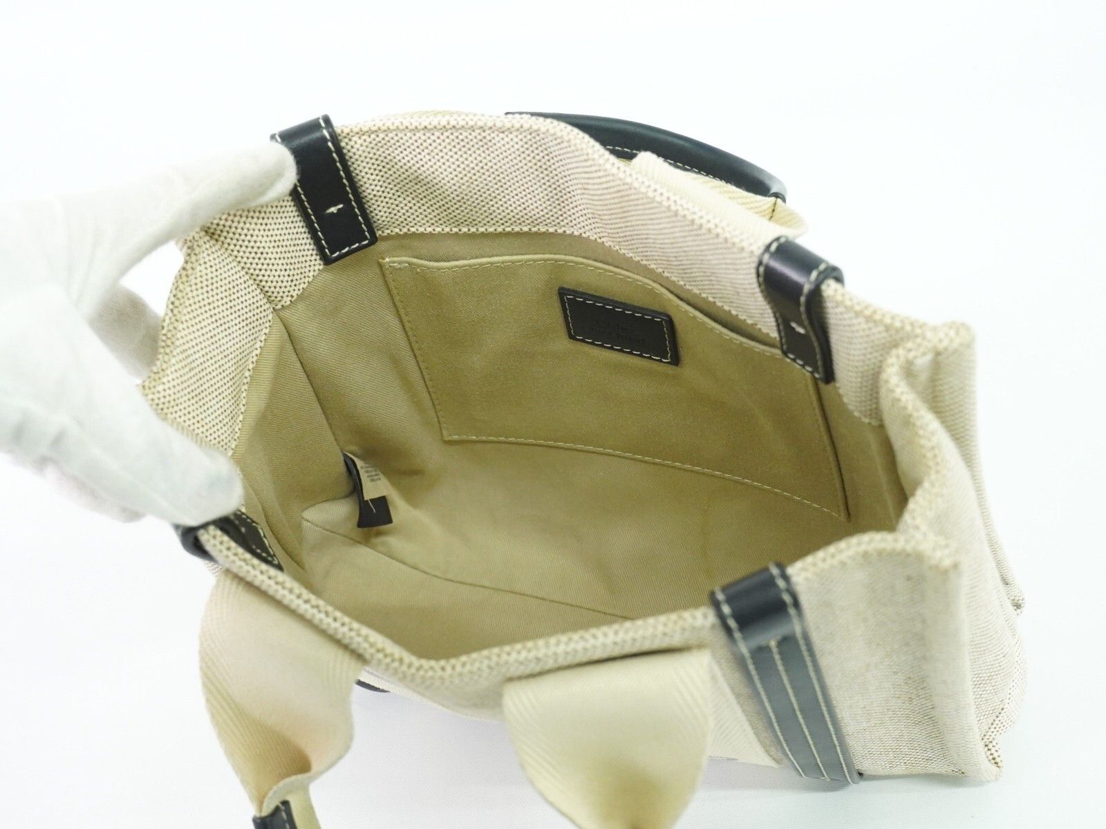 Chloe Chloe Woody Tote Canvas with Leather Size ONE SIZE - 7 Thumbnail