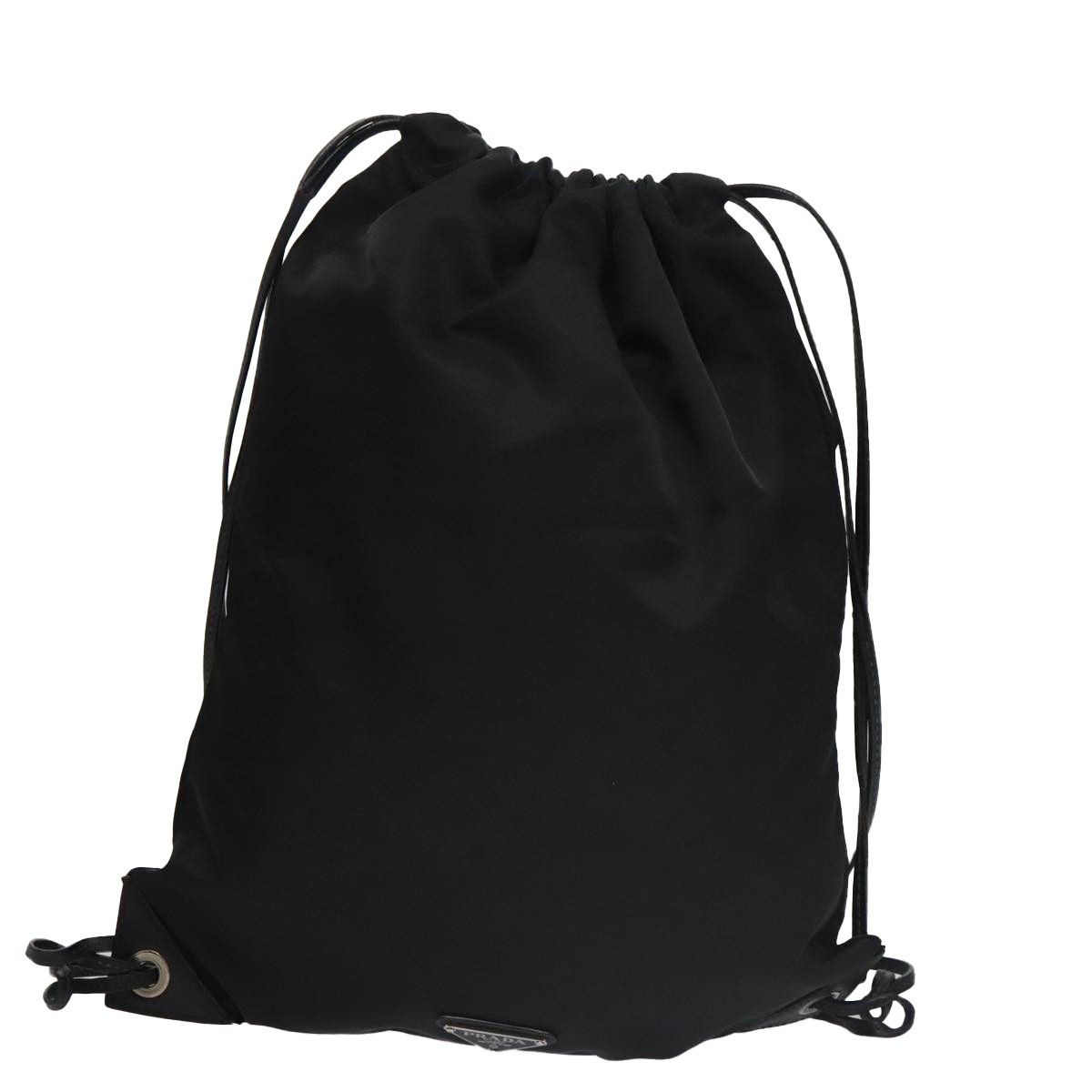 Prada Prada Logo Drawstring Backpack Tessuto with Printed Saffiano Size ONE SIZE - 2 Thumbnail