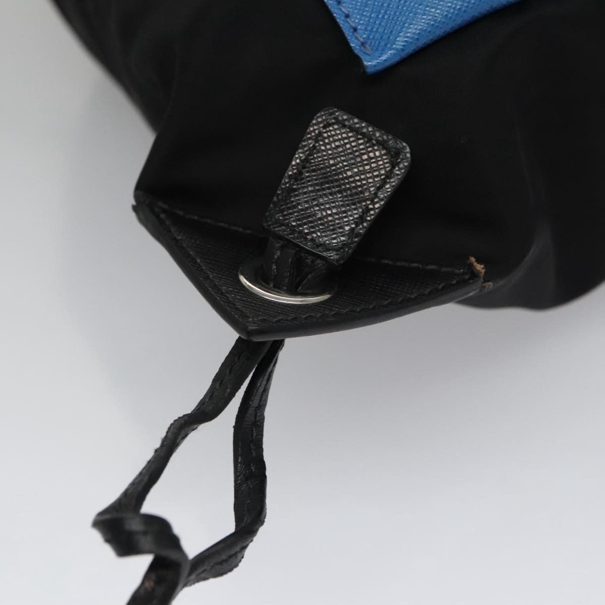 Prada Prada Logo Drawstring Backpack Tessuto with Printed Saffiano Size ONE SIZE - 12 Thumbnail