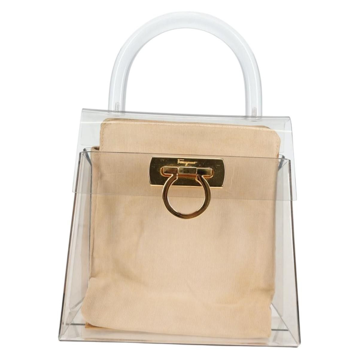 Salvatore Ferragamo Salvatore Ferragamo Gancini Convertible Top Handle Bag Plastic Size ONE SIZE - 16 Thumbnail