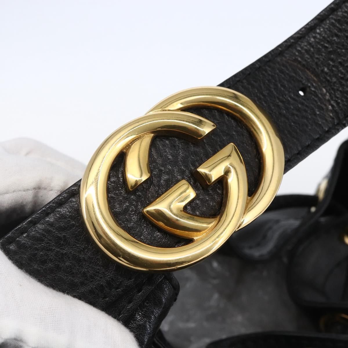 Gucci Gucci Interlocking Icon Drawstring Hobo Leather Size ONE SIZE - 15 Thumbnail