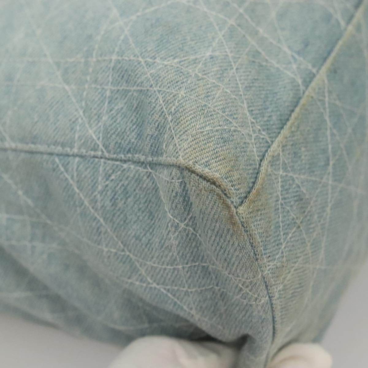 Dior Christian Dior Vintage Lady Dior Cannage Quilt Denim Size ONE SIZE - 9 Thumbnail