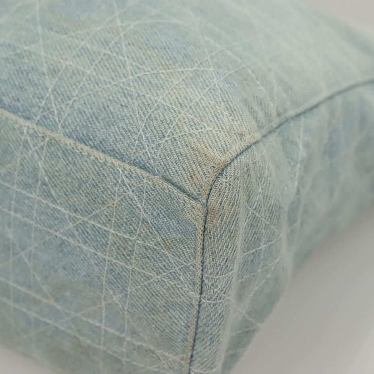 Dior Christian Dior Vintage Lady Dior Cannage Quilt Denim Size ONE SIZE - 10 Thumbnail