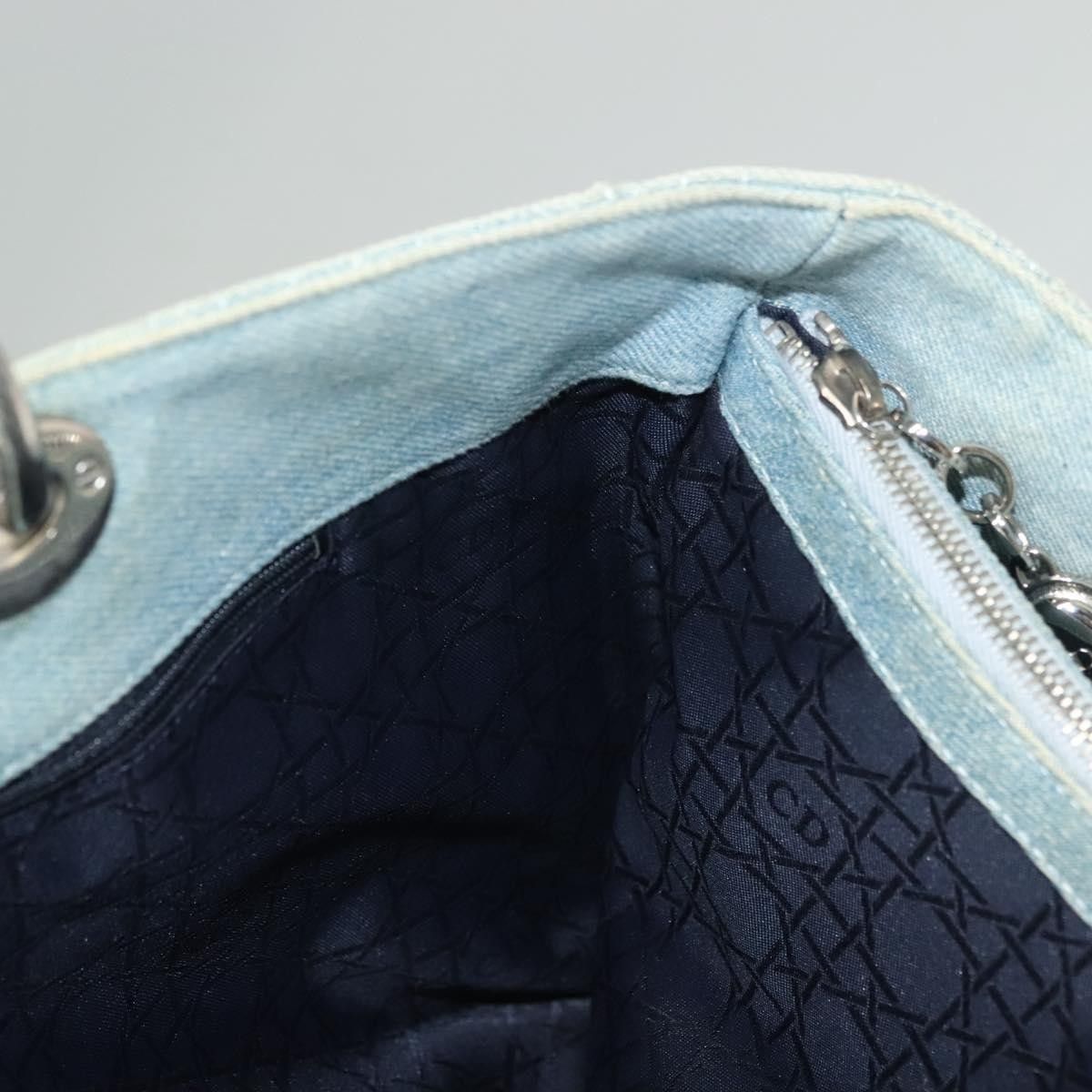 Dior Christian Dior Vintage Lady Dior Cannage Quilt Denim Size ONE SIZE - 17 Thumbnail