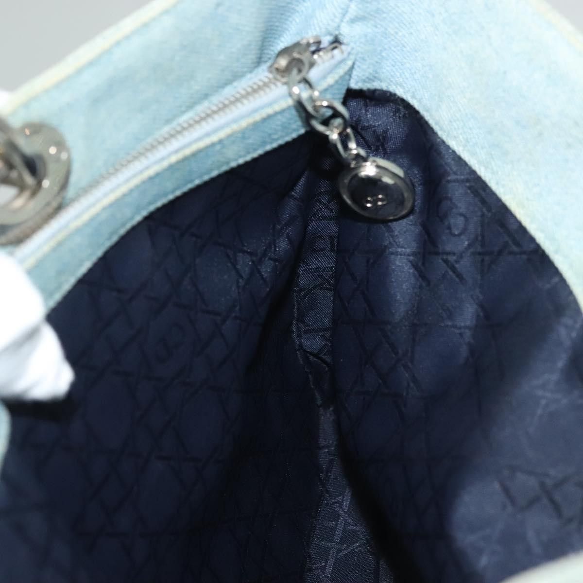 Dior Christian Dior Vintage Lady Dior Cannage Quilt Denim Size ONE SIZE - 20 Thumbnail