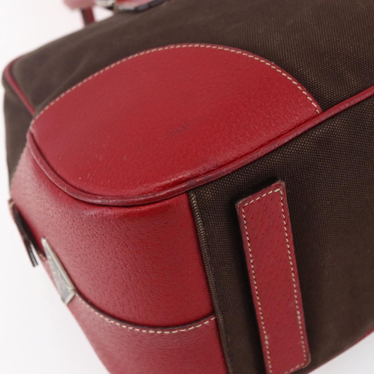 Prada Prada Bowler Bag Canvas with Leather Size ONE SIZE - 11 Thumbnail
