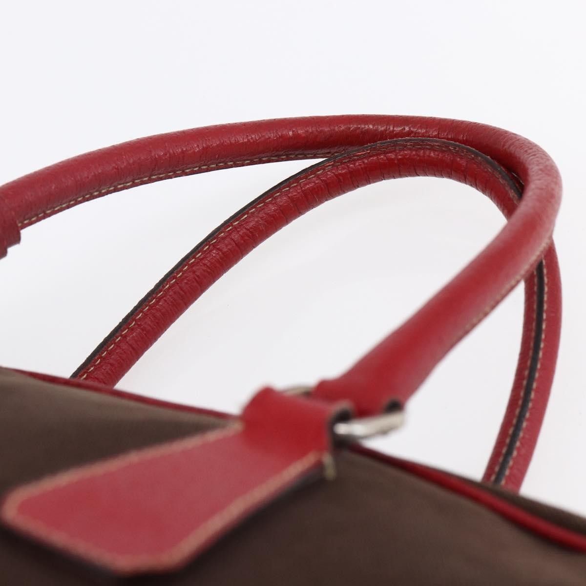 Prada Prada Bowler Bag Canvas with Leather Size ONE SIZE - 18 Thumbnail