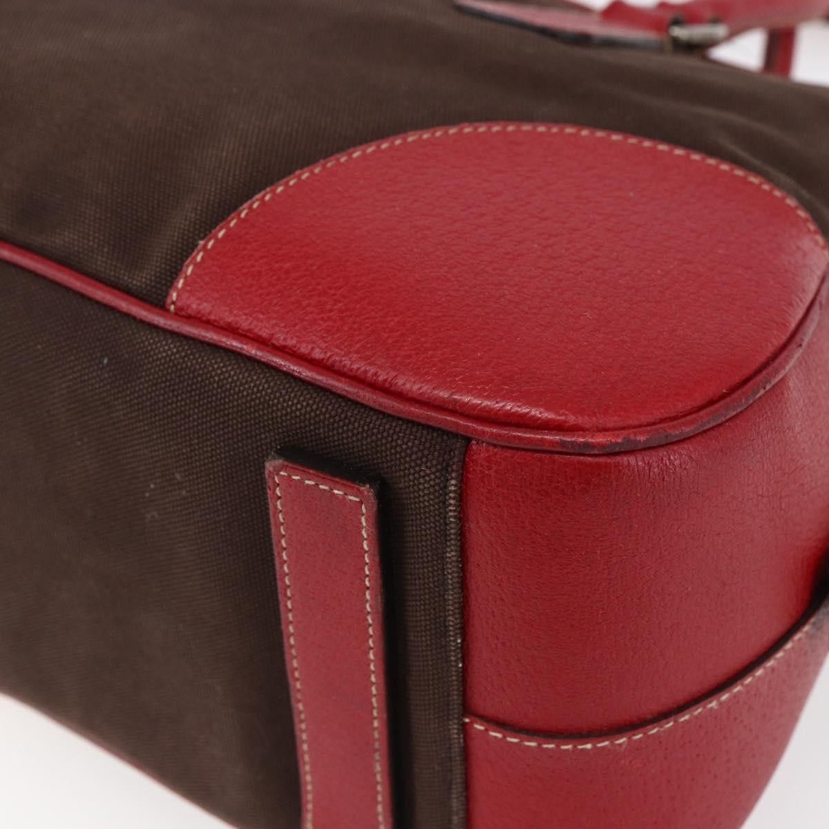 Prada Prada Bowler Bag Canvas with Leather Size ONE SIZE - 9 Thumbnail