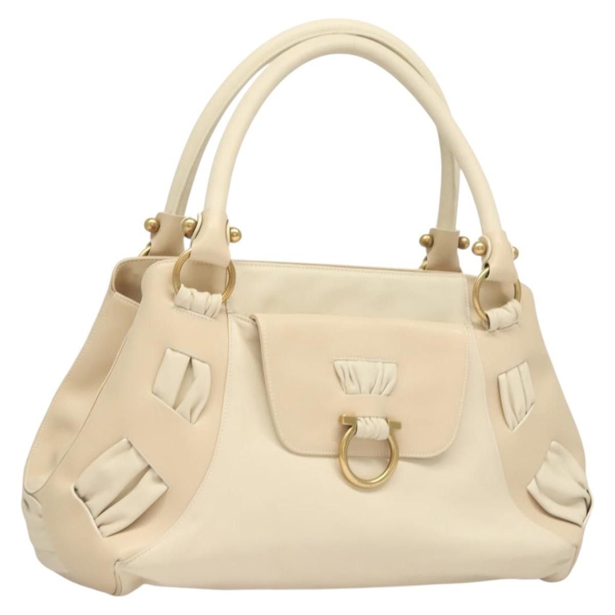 Salvatore Ferragamo Salvatore Ferragamo Gancini Shoulder Bag Leather Size ONE SIZE - 16 Thumbnail