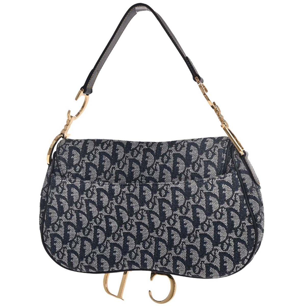 Dior Christian Dior Vintage Double Saddle Bag Diorissimo Canvas Size ONE SIZE - 2 Thumbnail