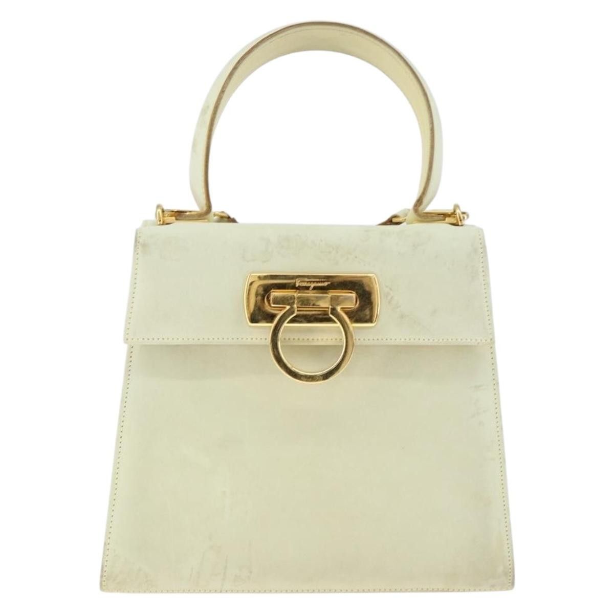 Salvatore Ferragamo Salvatore Ferragamo Gancini Convertible Top Handle Bag Suede Size ONE SIZE - 24 Thumbnail