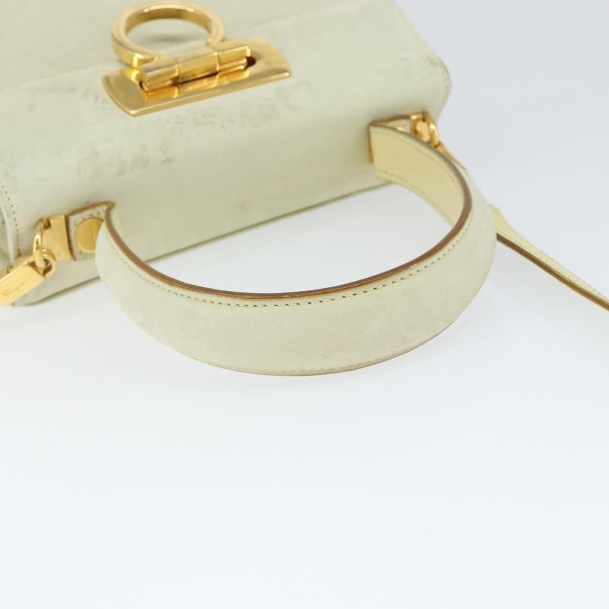 Salvatore Ferragamo Salvatore Ferragamo Gancini Convertible Top Handle Bag Suede Size ONE SIZE - 22 Thumbnail