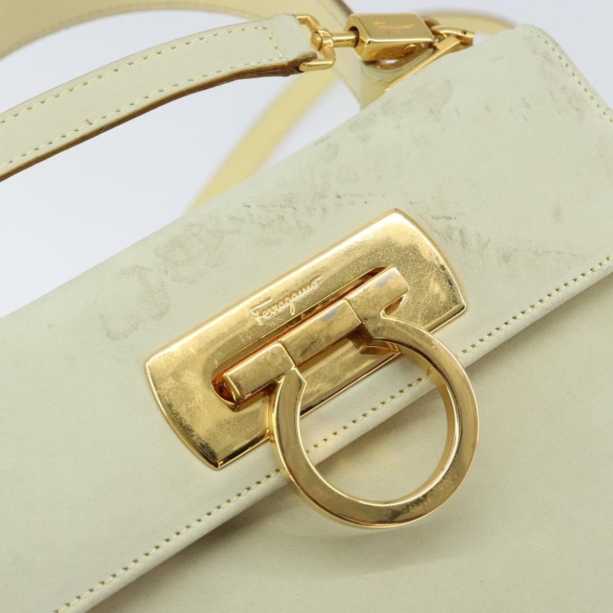 Salvatore Ferragamo Salvatore Ferragamo Gancini Convertible Top Handle Bag Suede Size ONE SIZE - 14 Thumbnail