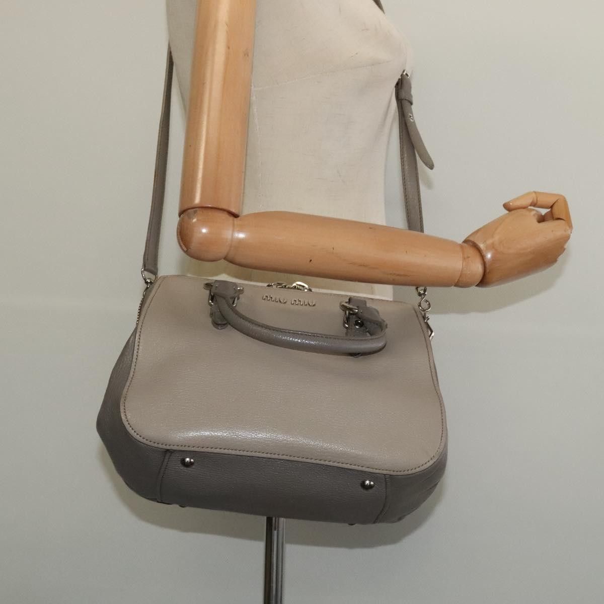 Miu Miu Miu Miu Madras Bowler Bag Leather Size ONE SIZE - 16 Thumbnail