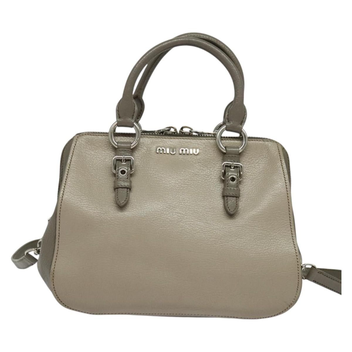 Miu Miu Miu Miu Madras Bowler Bag Leather Size ONE SIZE - 23 Thumbnail