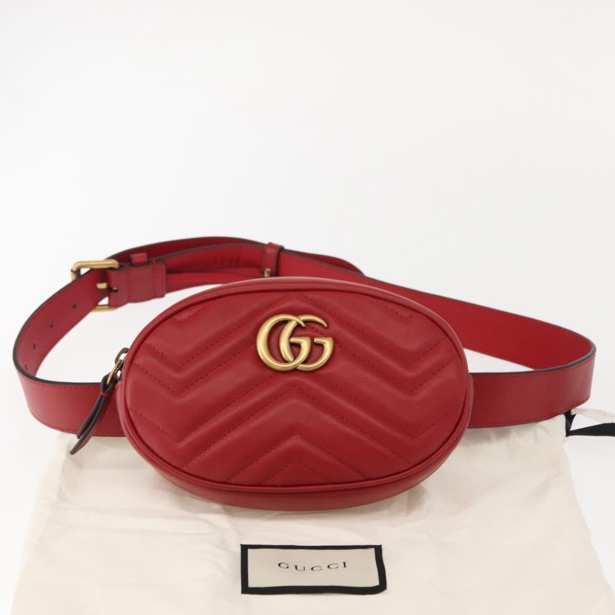Gucci Gucci GG Marmont Belt Bag Matelasse Leather Size ONE SIZE - 15 Thumbnail