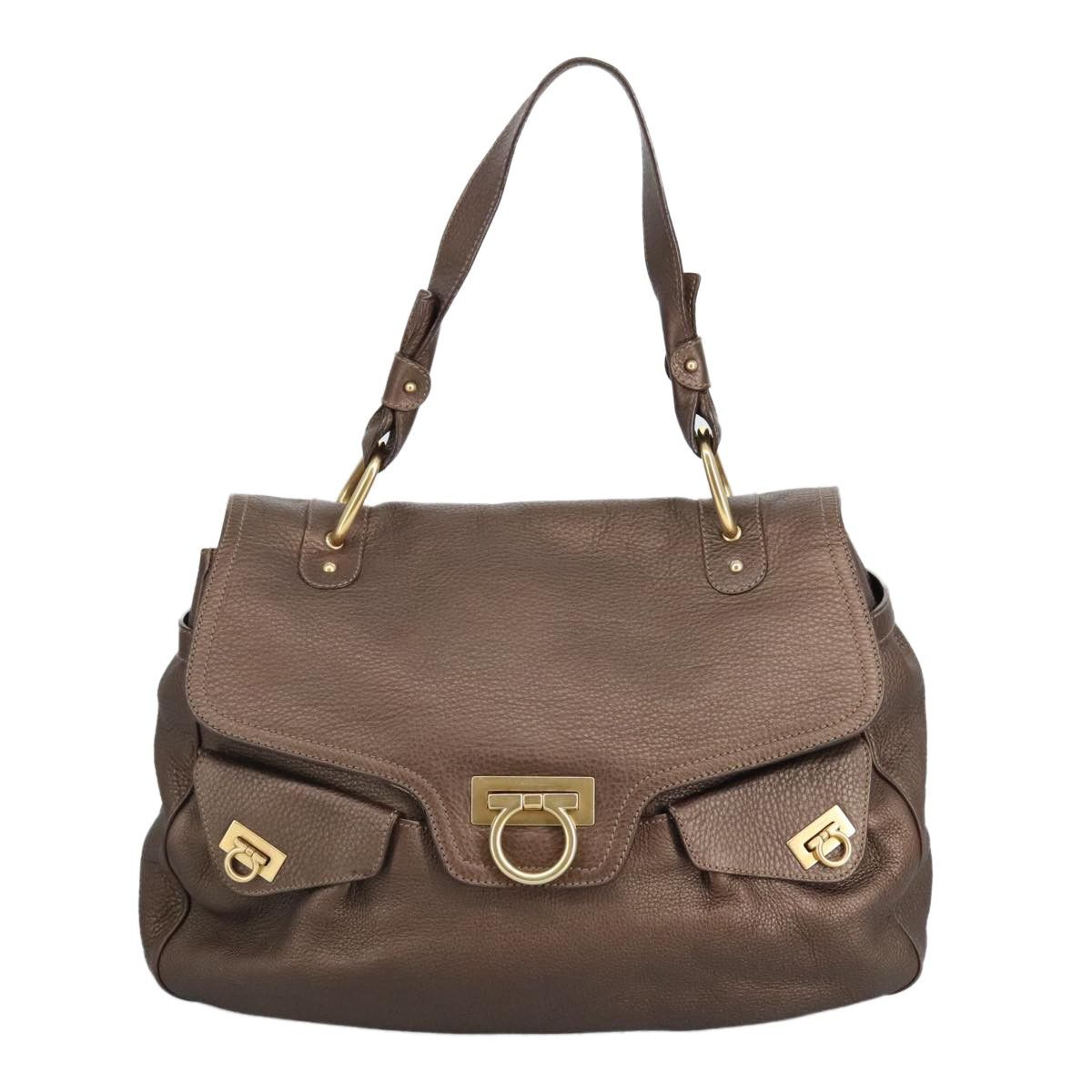 Salvatore Ferragamo Salvatore Ferragamo Gancini handbag Leather Size ONE SIZE - 18 Thumbnail