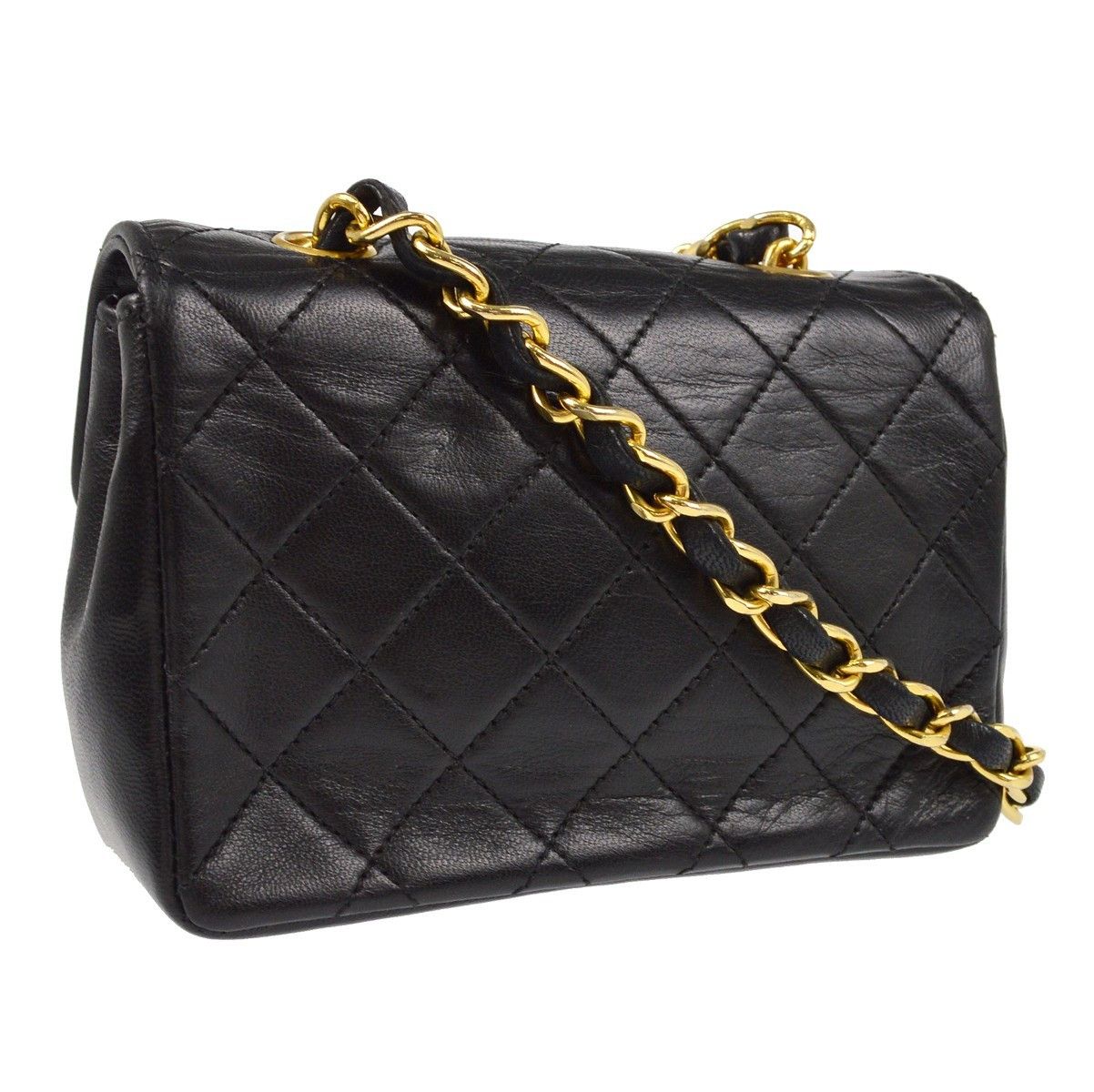 Chanel Chanel Vintage CC Chain Flap Bag Quilted Leather Size ONE SIZE - 2 Thumbnail
