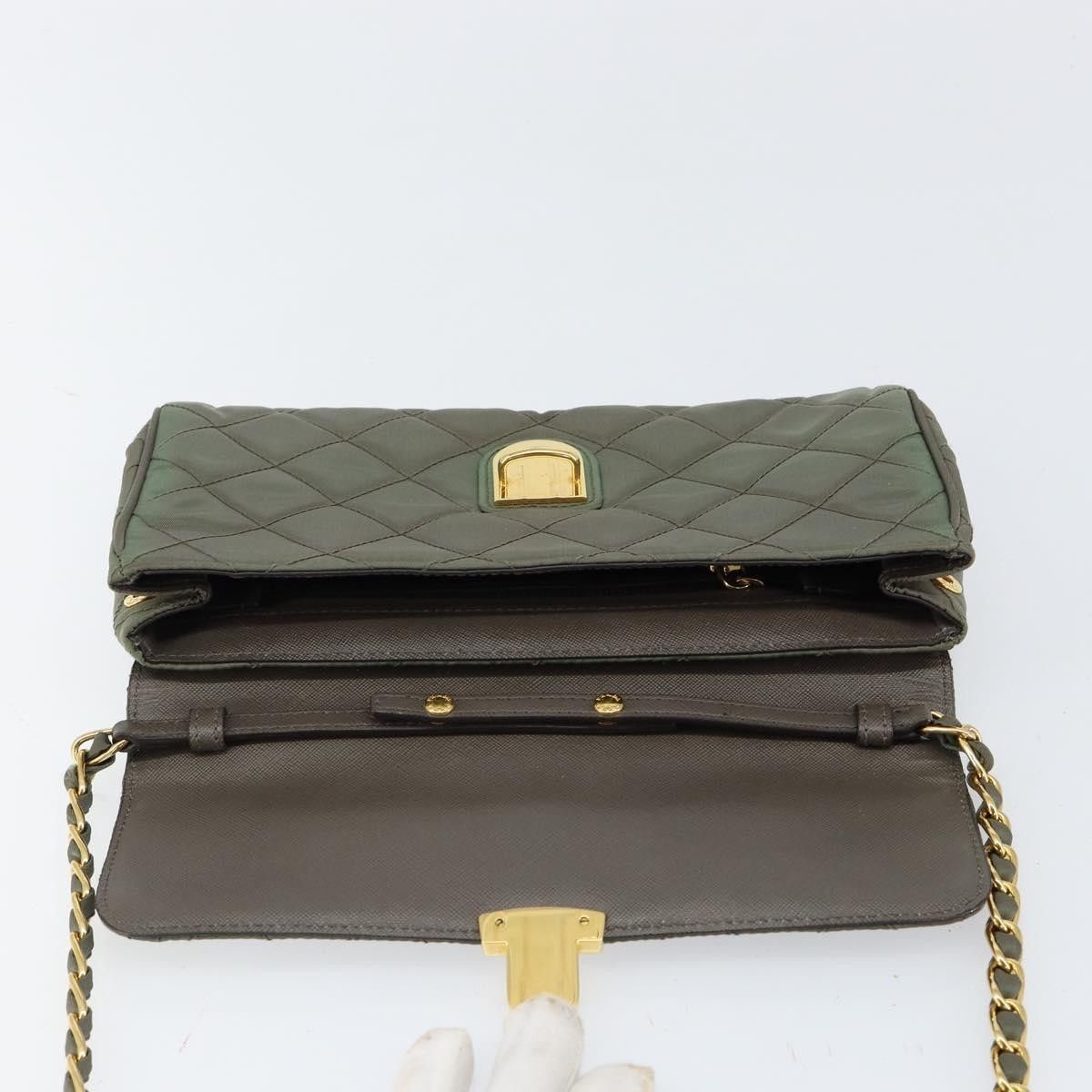 Prada Prada Pushlock Chain Flap Bag Quilted Tessuto Size ONE SIZE - 22 Thumbnail