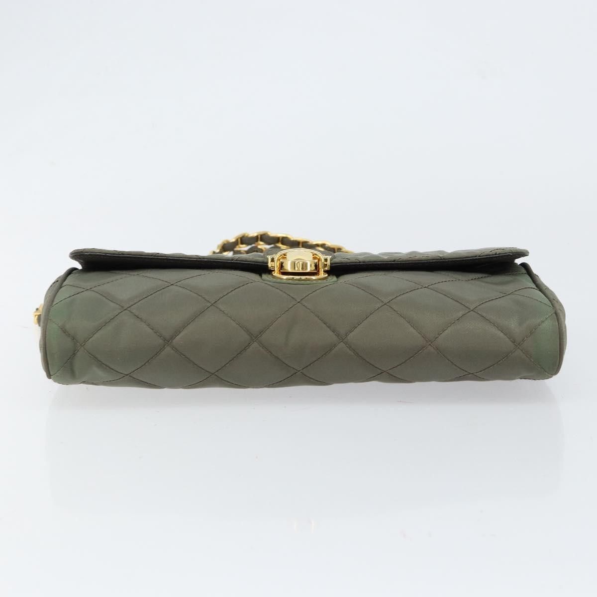 Prada Prada Pushlock Chain Flap Bag Quilted Tessuto Size ONE SIZE - 23 Thumbnail