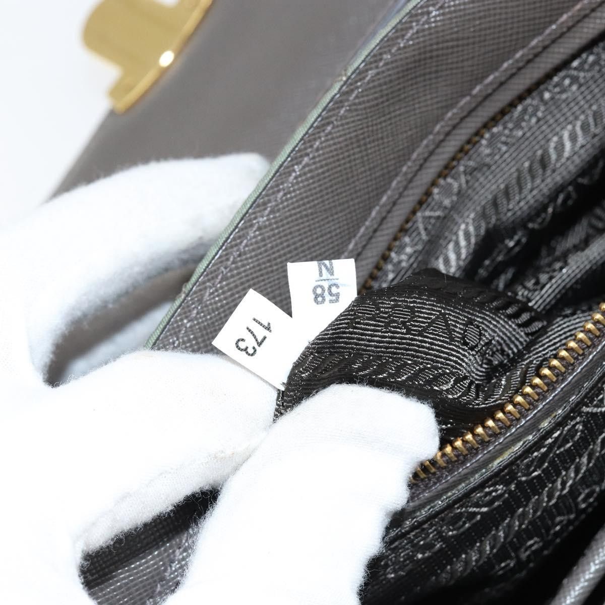 Prada Prada Pushlock Chain Flap Bag Quilted Tessuto Size ONE SIZE - 7 Thumbnail