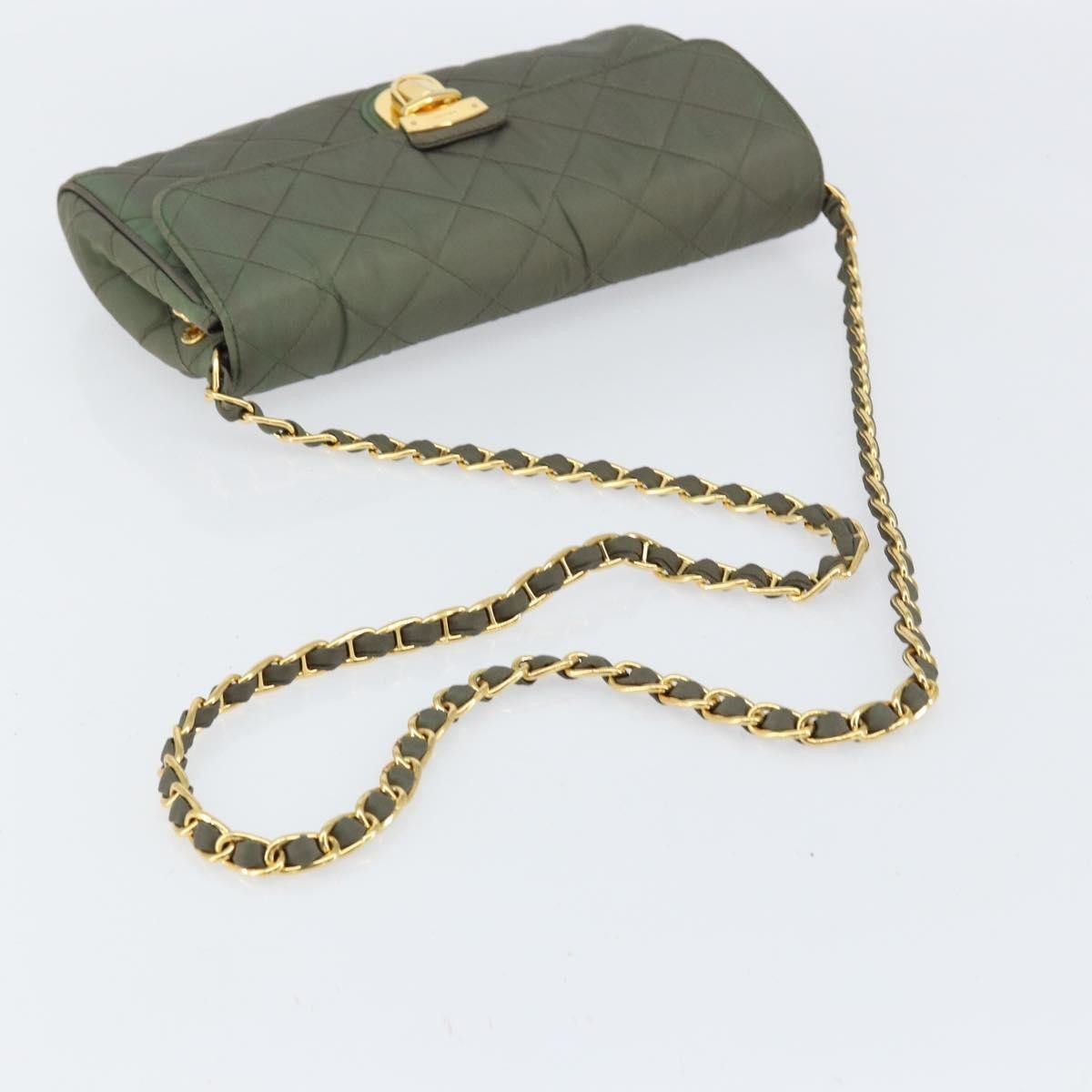 Prada Prada Pushlock Chain Flap Bag Quilted Tessuto Size ONE SIZE - 8 Thumbnail
