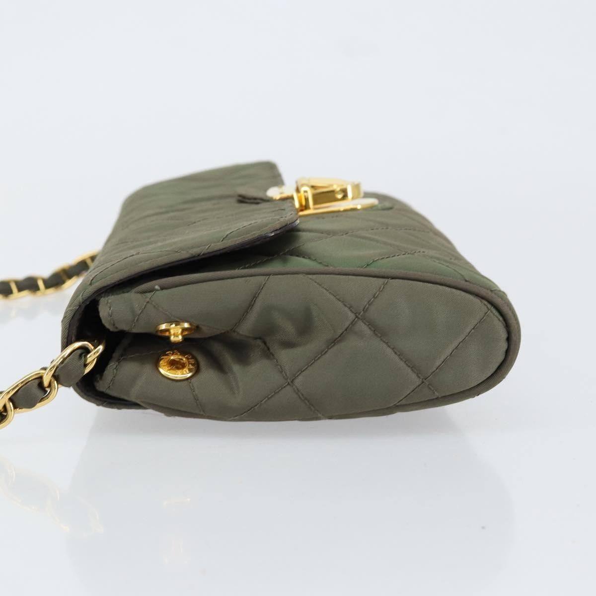 Prada Prada Pushlock Chain Flap Bag Quilted Tessuto Size ONE SIZE - 4 Thumbnail