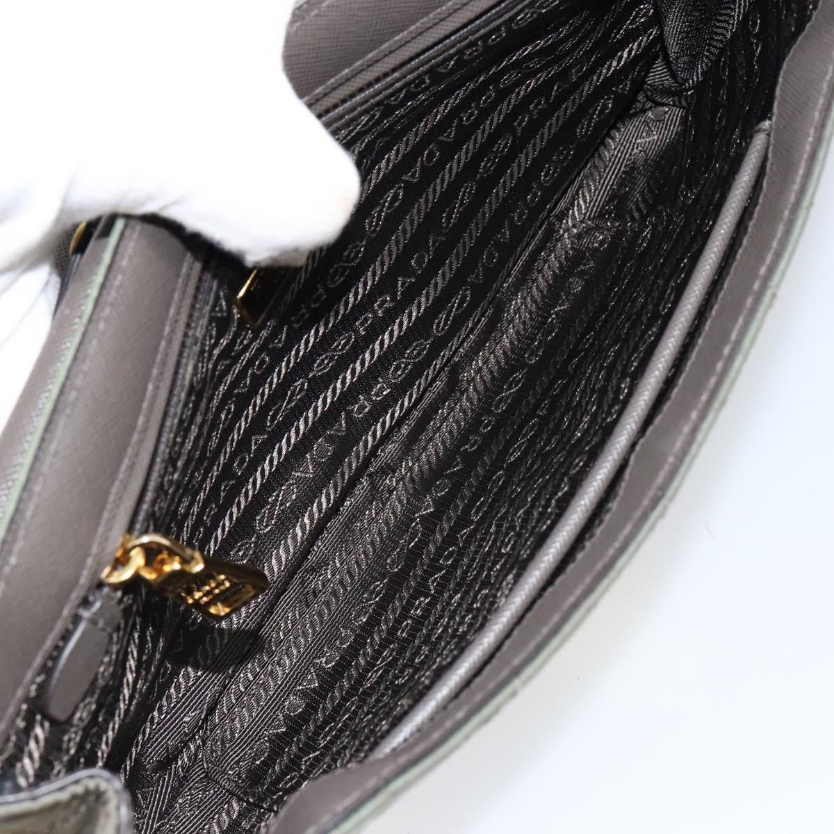 Prada Prada Pushlock Chain Flap Bag Quilted Tessuto Size ONE SIZE - 5 Thumbnail