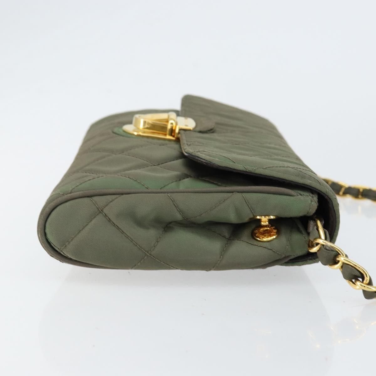 Prada Prada Pushlock Chain Flap Bag Quilted Tessuto Size ONE SIZE - 3 Thumbnail