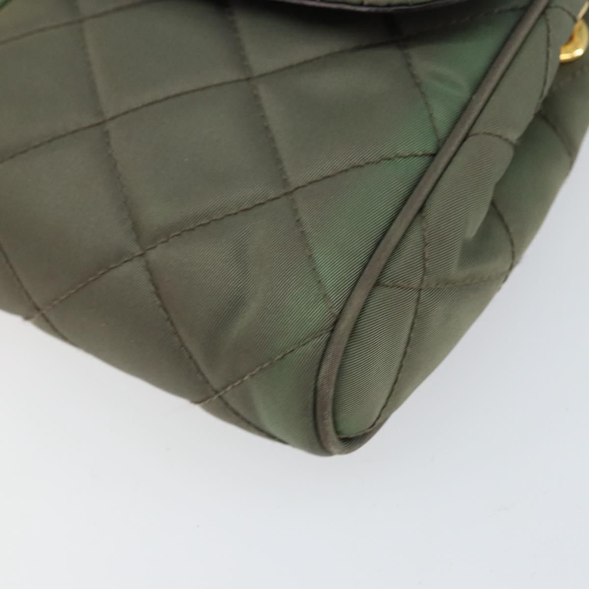 Prada Prada Pushlock Chain Flap Bag Quilted Tessuto Size ONE SIZE - 10 Thumbnail