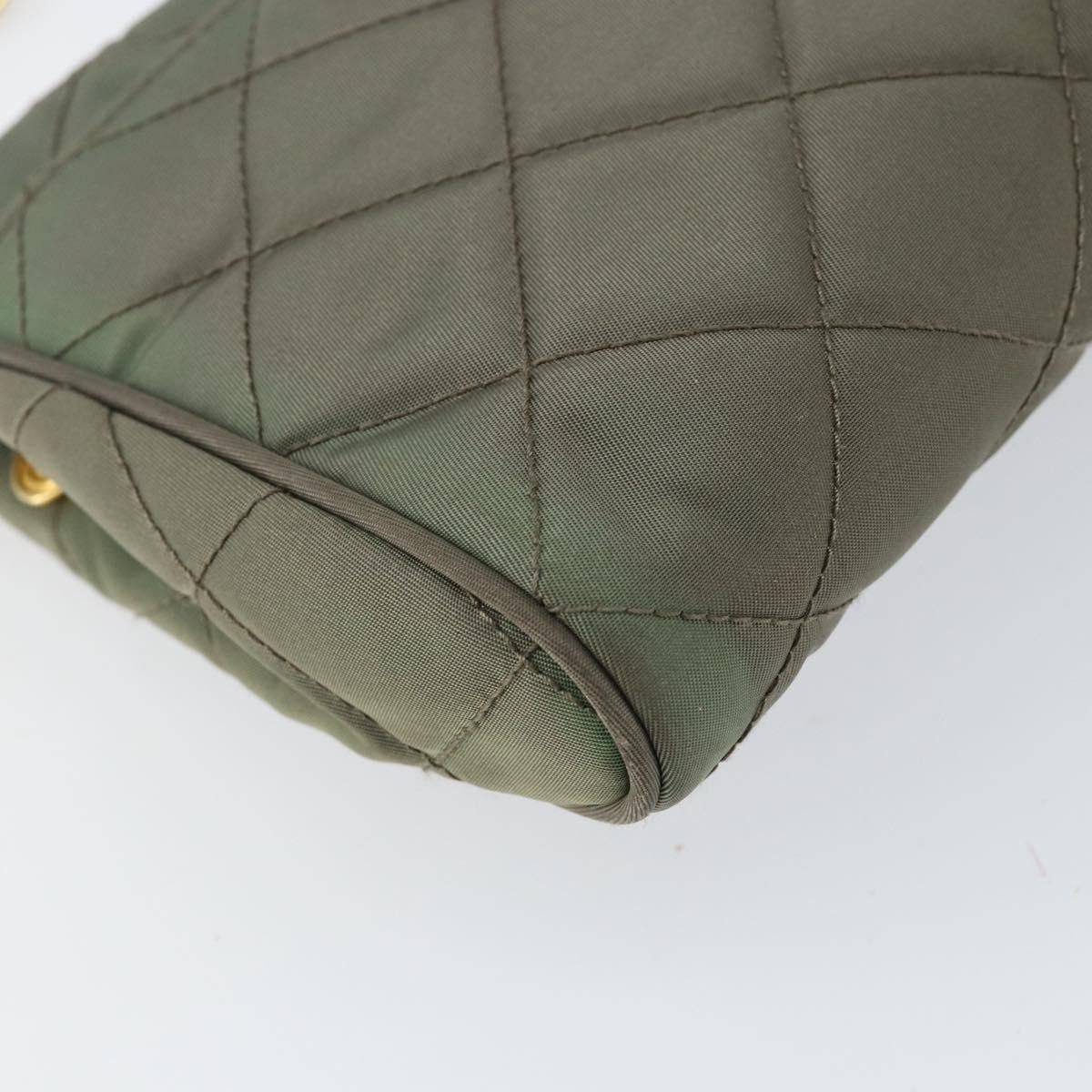 Prada Prada Pushlock Chain Flap Bag Quilted Tessuto Size ONE SIZE - 12 Thumbnail