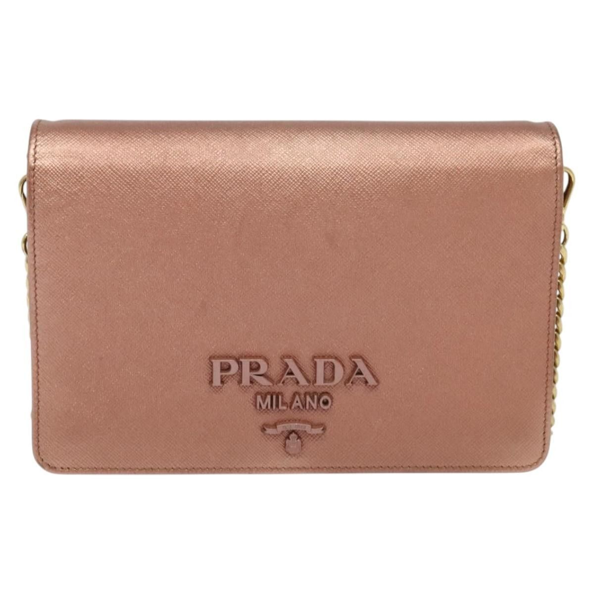 Prada Prada Monochrome Chain Flap Saffiano Leather Size ONE SIZE - 17 Thumbnail