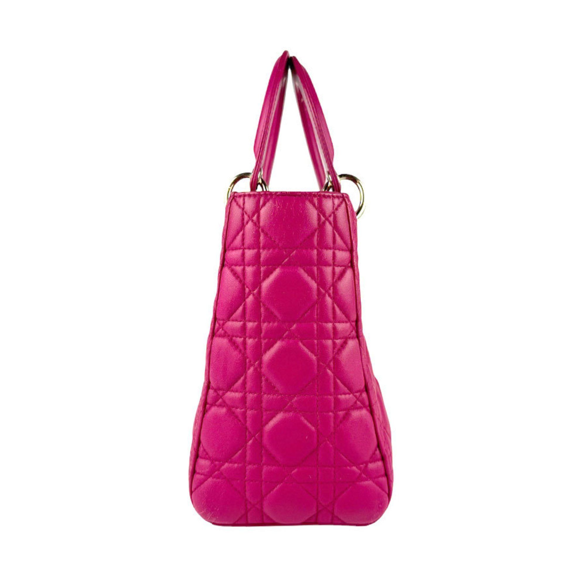 Dior Christian Dior Lady Dior Bag Leather Size ONE SIZE - 2 Thumbnail