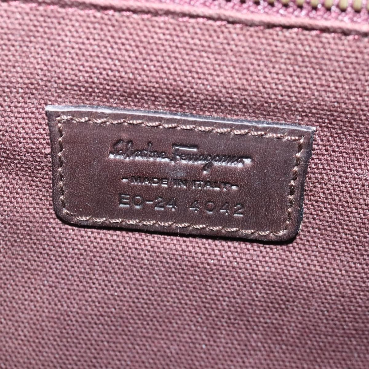 Salvatore Ferragamo Salvatore Ferragamo Gancini Pouch Leather Size ONE SIZE - 6 Thumbnail