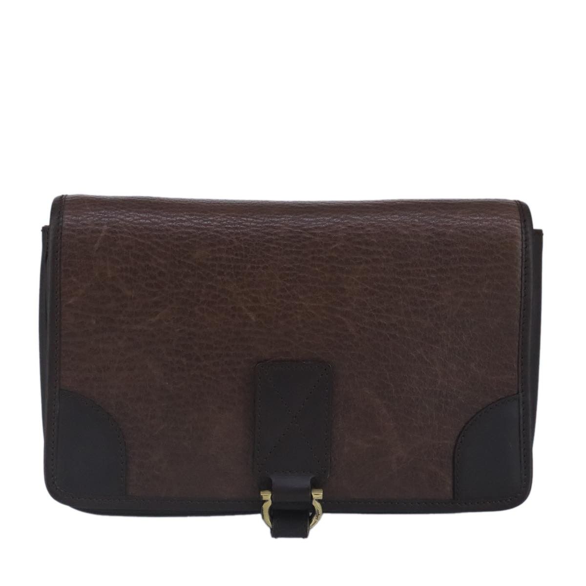 Salvatore Ferragamo Salvatore Ferragamo Gancini Pouch Leather Size ONE SIZE - 16 Thumbnail