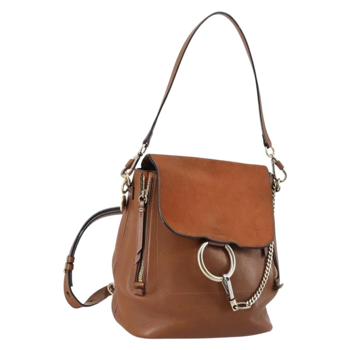 Chloe Chloe Faye Backpack Leather and Suede Size ONE SIZE - 13 Thumbnail
